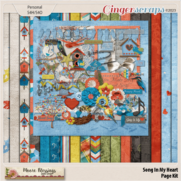 Song In My Heart Page Kit by Moore Blessings Digital Design 