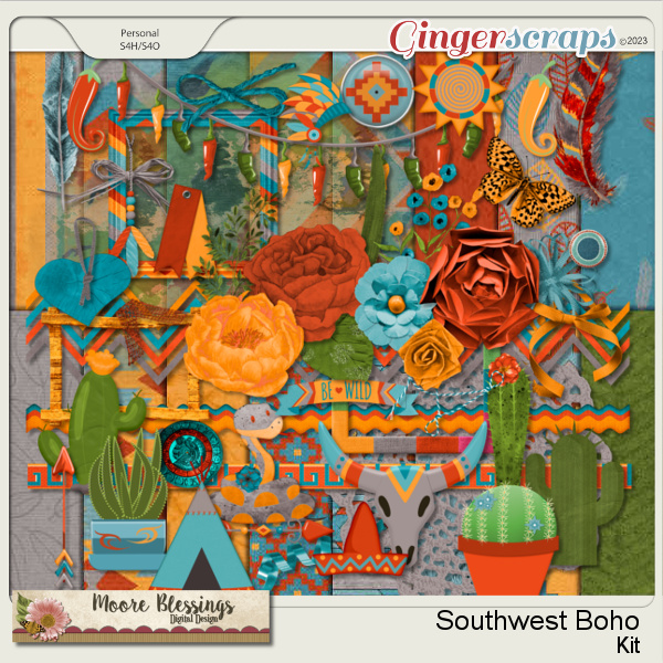Southwest Boho Page Kit by Moore Blessings Digital Design