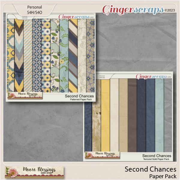 Second Chances Paper Pack by Moore Blessings Digital Design