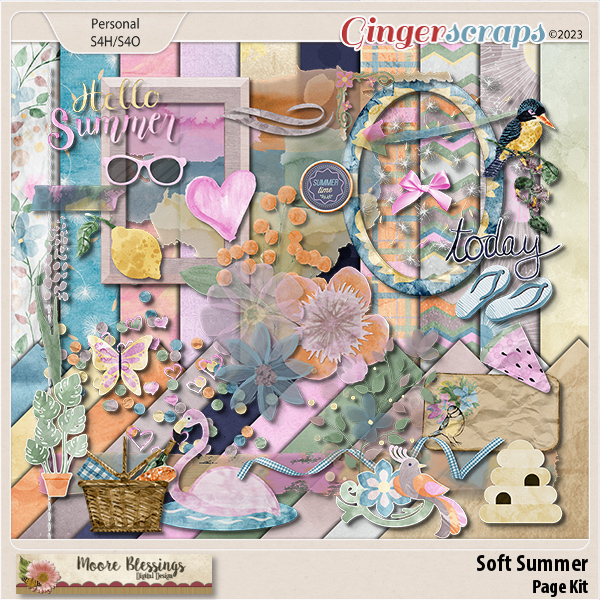 Soft Summer Page Kit by Moore Blessings Digital Design 