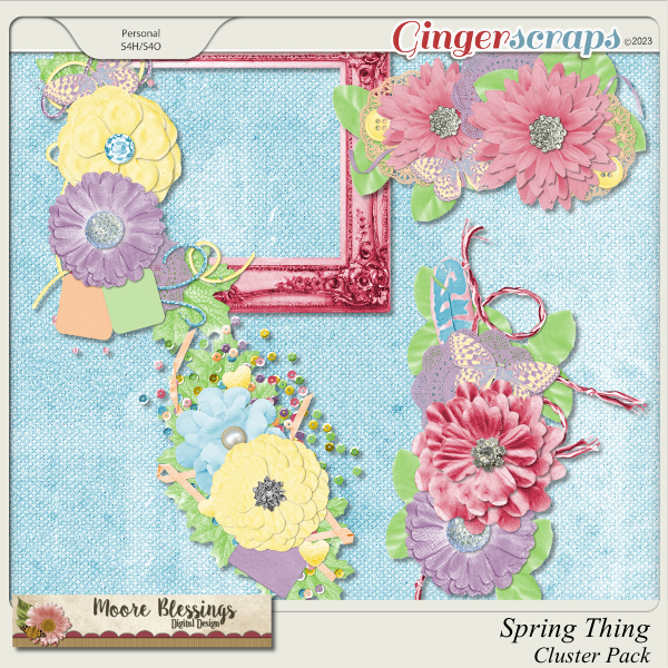 Spring Thing Cluster Pack by Moore Blessings Digital Design 