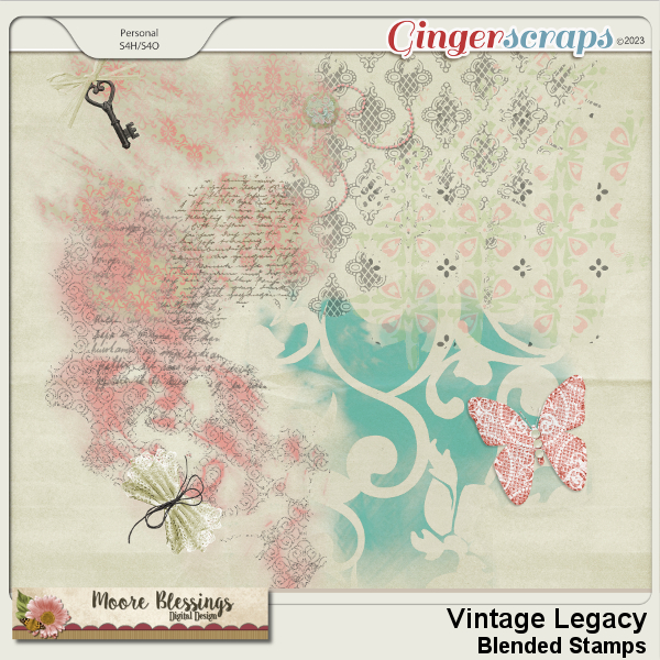 Vintage Legacy Blended Stamps by Moore Blessings Digital Design 
