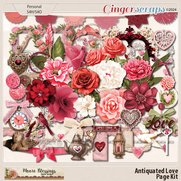 Antiquated Love Element Pack by Moore Blessings Digital Design 