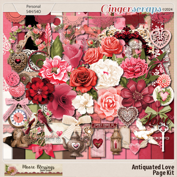Antiquated Love Page Kit by Moore Blessings Digital Design
