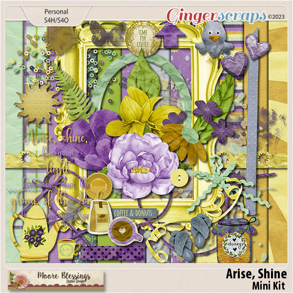Arise Shine Mini Page Kit my Moore Blessings Digital Design 