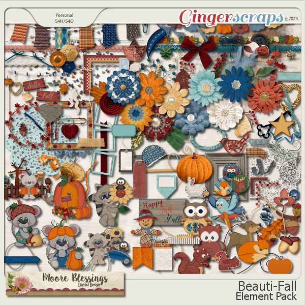 Beauti-Fall Element Pack by Moore Blessings Digital Design