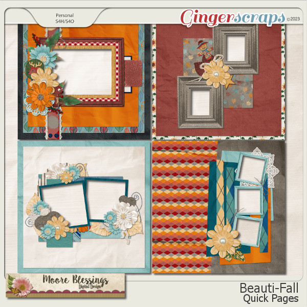 Beauti-Fall Quick Page Pack by Moore Blessings Digital Design 