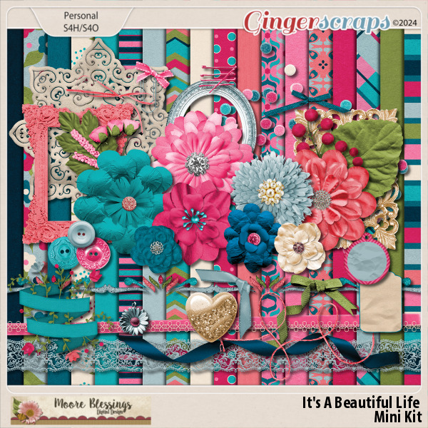 It's A Beautiful Life Mini Kit by Moore Blessings Digital Design