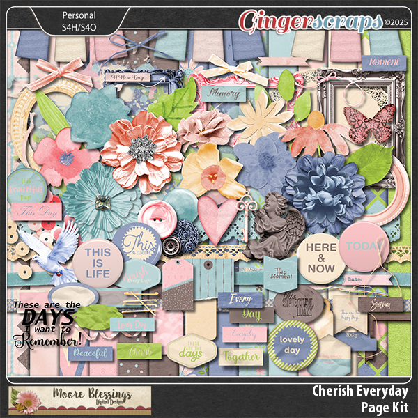 Cherish Everyday Page Kit by Moore Blessings Digital Design