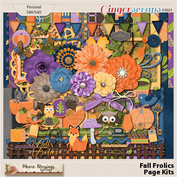 Fall Frolics Page Kit by Moore Blessings Digital Design 