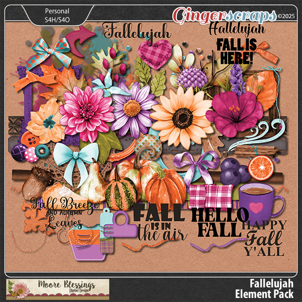 Fallelujah Elements by Moore Blessings Digital Design 