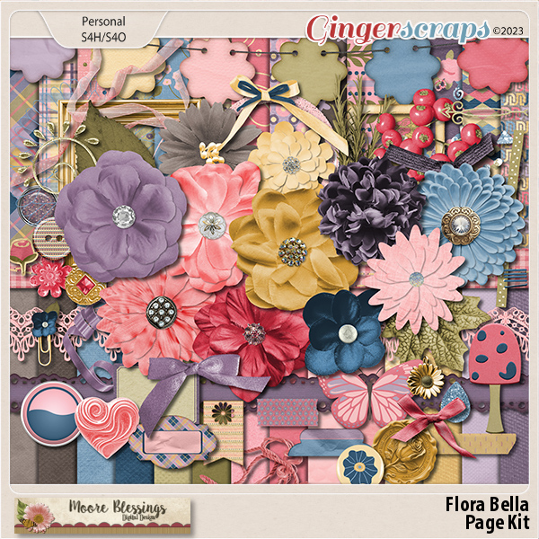 Flora Bella Page Kit by Moore Blessings Digital Design