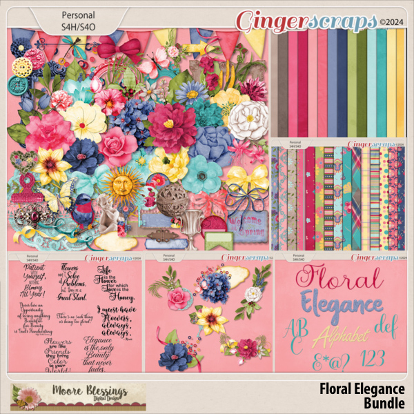 Floral Elegance Bundle by Moore Blessings Digital Design