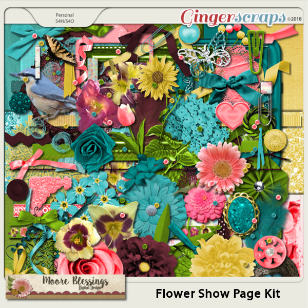 Flower Show Page Kit by Moore Blessings Digital Design 