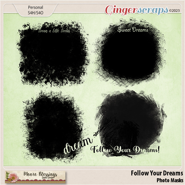 Follow Your Dreams Photo Mask Pack by Moore Blessings Digital Design 