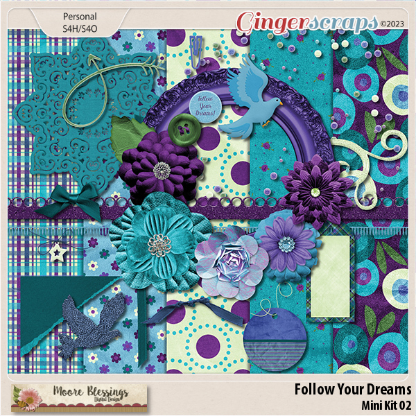 Follow Your Dreams Mini Kit 02 by Moore Blessings Digital Design 