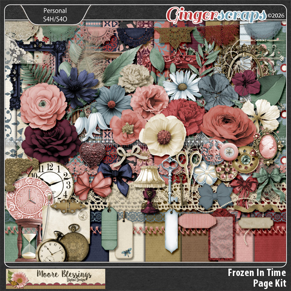 Frozen In Time Page Kit by Moore Blessings Digital Design