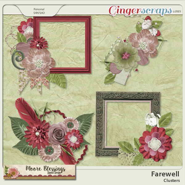 Farewell Clusters by Moore Blessings Digital Design