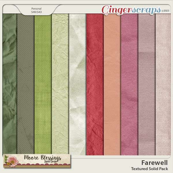 Farewell Textured Paper Pack by Moore Blessings Digital Design