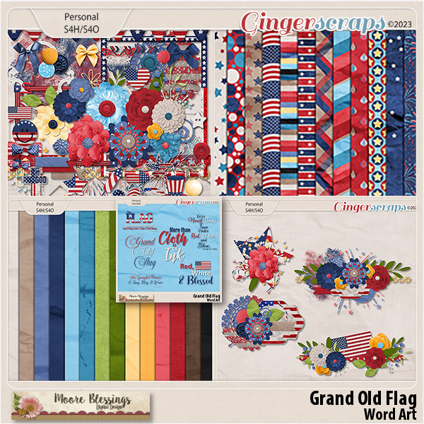 Grand Old Flag Bundle by Moore Blessings Digital Design 