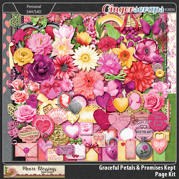 Graceful Petals & Promises Kept Page Kit by Moore Blessings Digital Design