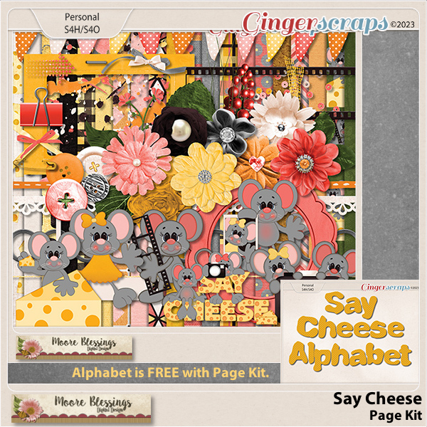 Say Cheese Page Kit by Moore Blessings Digital Design 