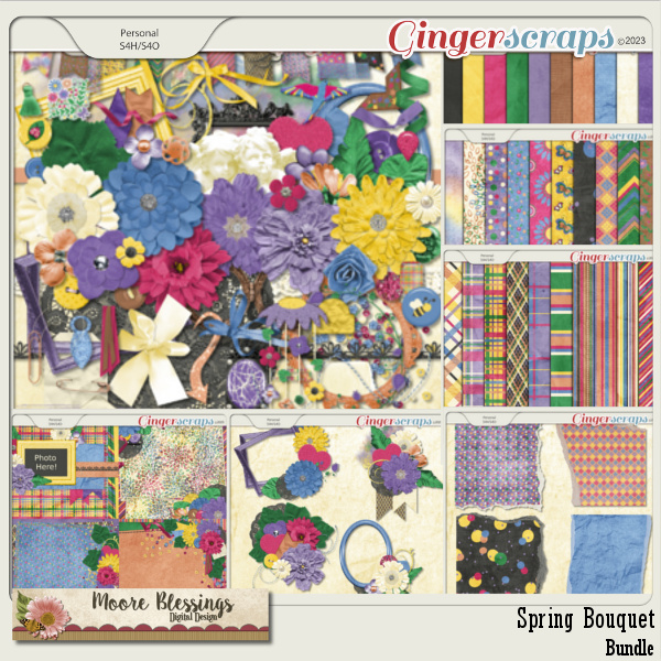 Spring Bouquet Bundle by Moore Blessings Digital Design