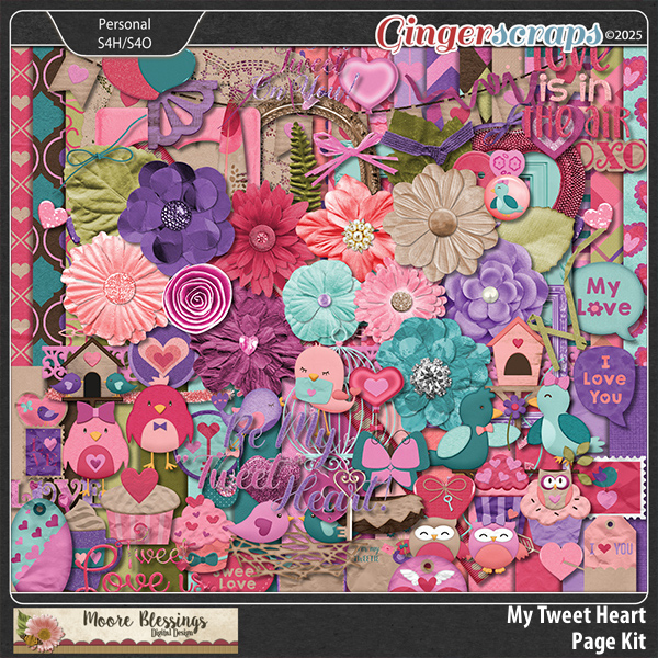 My Tweet Heart Page Kit by Moore Blessings Digital Design