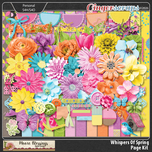 Whispers of Spring Page Kit by Moore Blessings Digital Design
