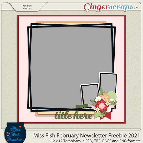 Miss Fish February Newsletter Freebie 2021