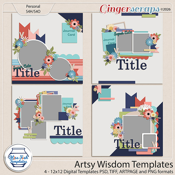 Artsy Wisdom Templates by Miss Fish