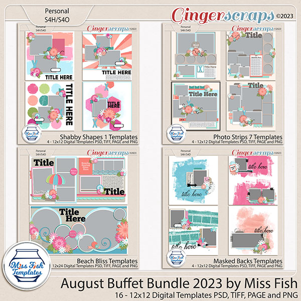 August Buffet Bundle 2023 by Miss Fish