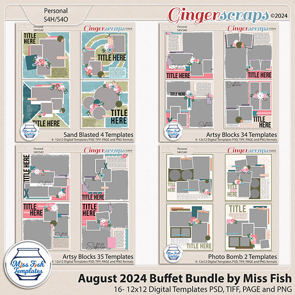 August Buffet Bundle 2024 by Miss Fish