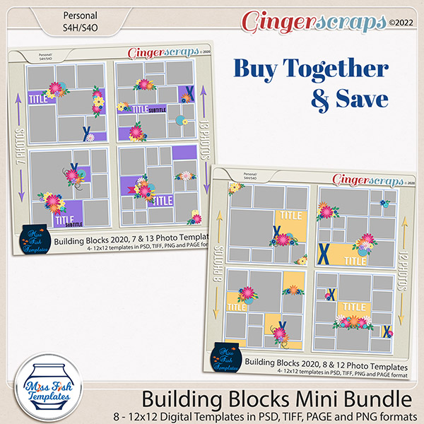 Building Blocks Mini Bundle 1 by Miss Fish