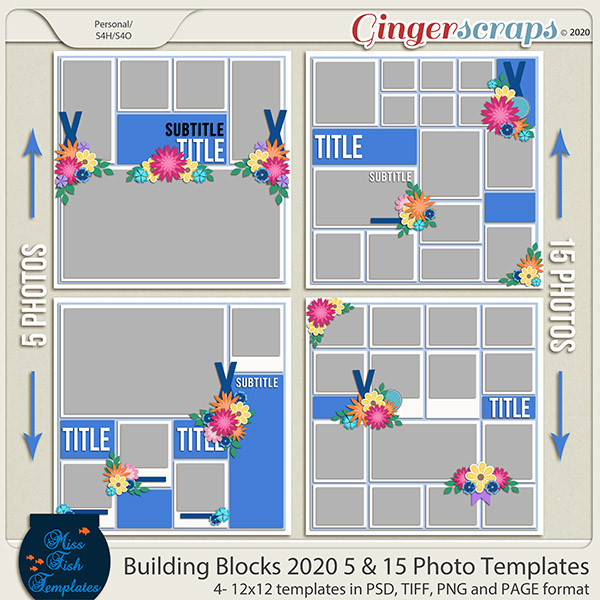 Building Blocks 2020 5 and 15 Templates by Miss Fish