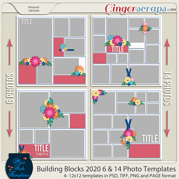 Building Blocks 2020 6 and 14 Templates by Miss Fish