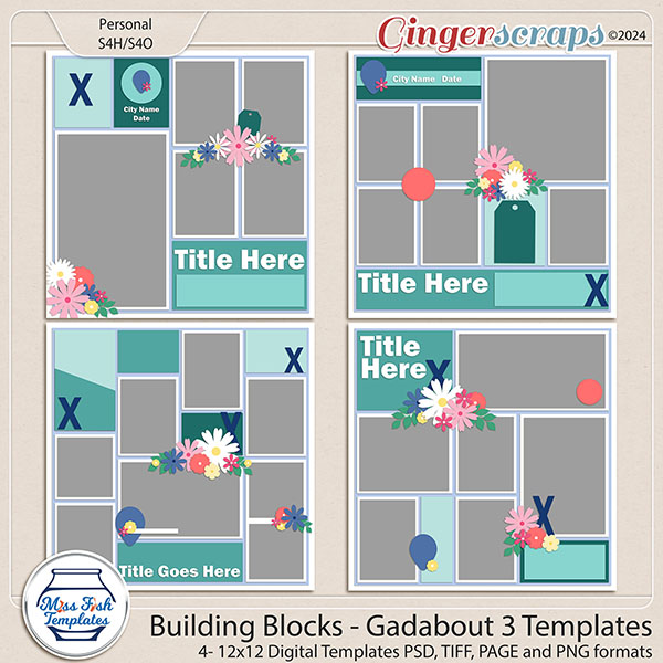 Building Blocks - Gadabout 3 Templates by Miss Fish