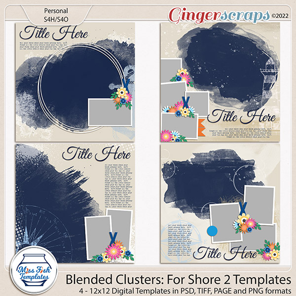 Blended Clusters: For Shore Templates 2 by Miss Fish