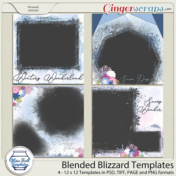 Blended Blizzard Templates by Miss Fish