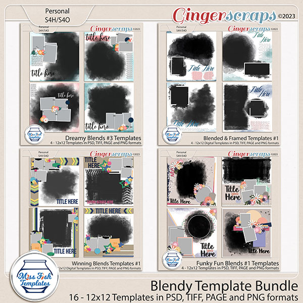 Blendy Bundle by Miss Fish Templates