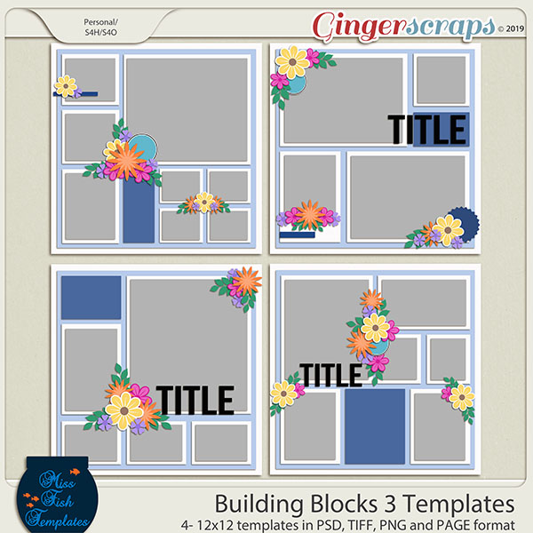 Building Blocks 3 Templates by Miss Fish