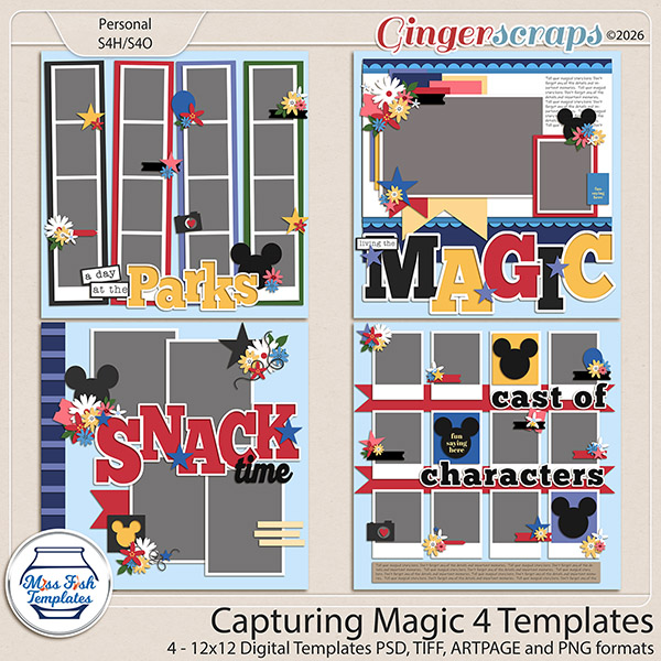 Capturing Magic 4 Templates by Miss Fish
