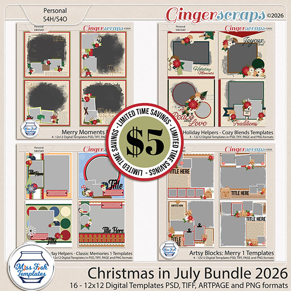 Christmas in July Bundle 2026 by Miss Fish 