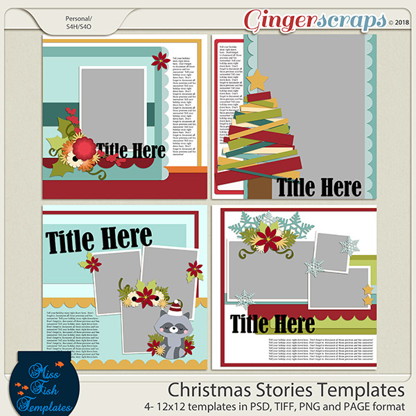 Christmas Stories Templates by Miss Fish