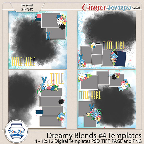 Dreamy Blends #4 Templates by Miss Fish