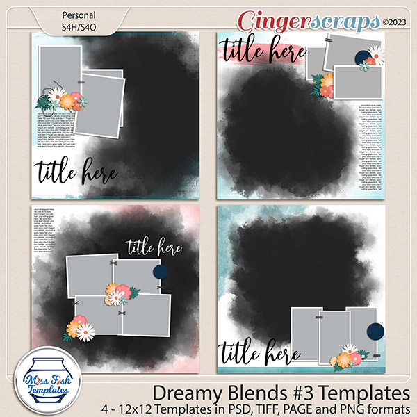 Dreamy Blends #3 Templates by Miss Fish