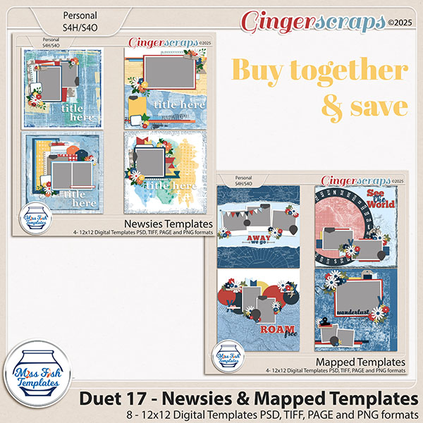 Duet 17 - Newsies and Mapped Templates by Miss Fish