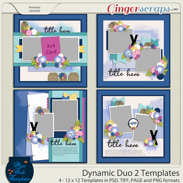 Dynamic Duo 2 Templates by Miss Fish