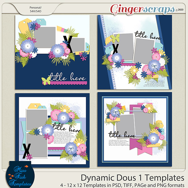 Dynamic Duo 1 Templates by Miss Fish