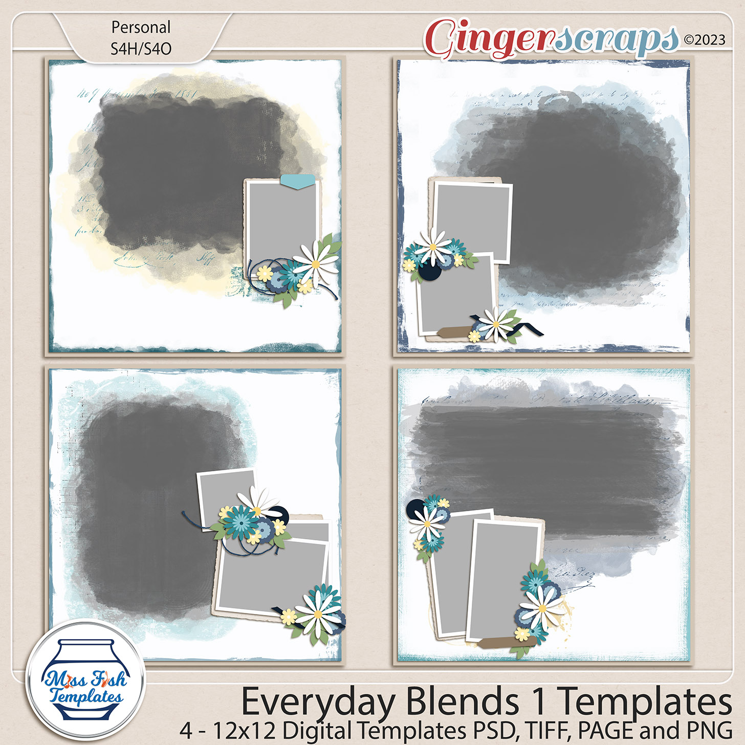 Everyday Blends Templates by Miss Fish